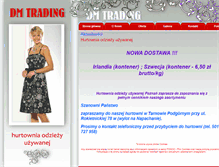 Tablet Screenshot of dmtrading.pl